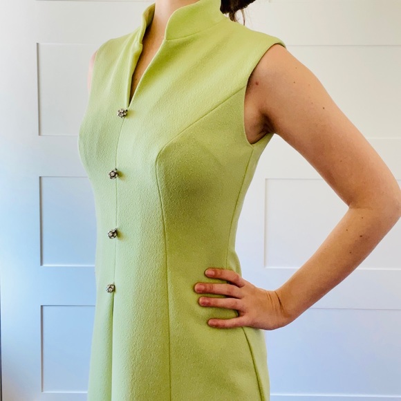 Vintage Green Shirtdress - Picture 4 of 9